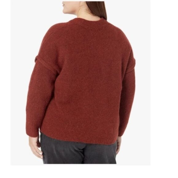 NWT Madewell Cable Havener Pullover Sweater Alpaca Wool Blend, Size 3X NWT - Picture 2 of 10